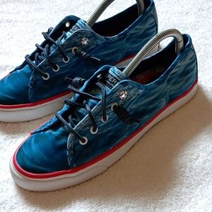 NWOT Sperry X Jaws Collab Limited Edition Canvas Boat Shoe
